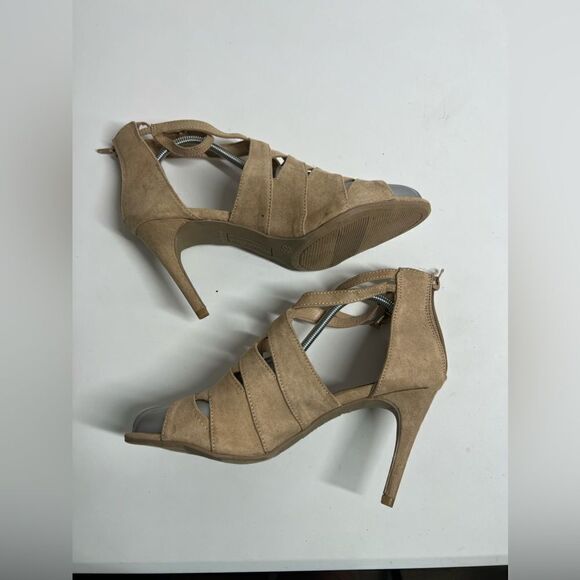 Christian Siriano  Bohemian Beige Heels Size 8,5 - Picture 8 of 9